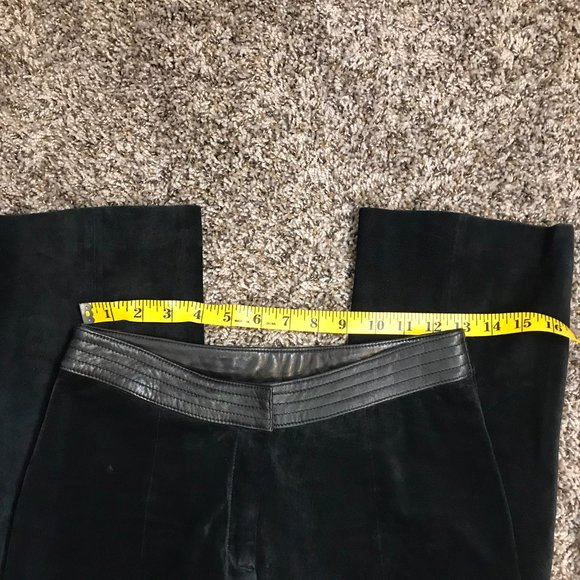 Wilsons Leather x Venus Williams Black 100% Genuine Leather Y2K Straight Pants - Picture 11 of 14